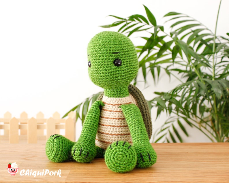 Crochet Turtle pattern Amigurumi Turtle pattern pdf tutorial Willy the turtle image 8