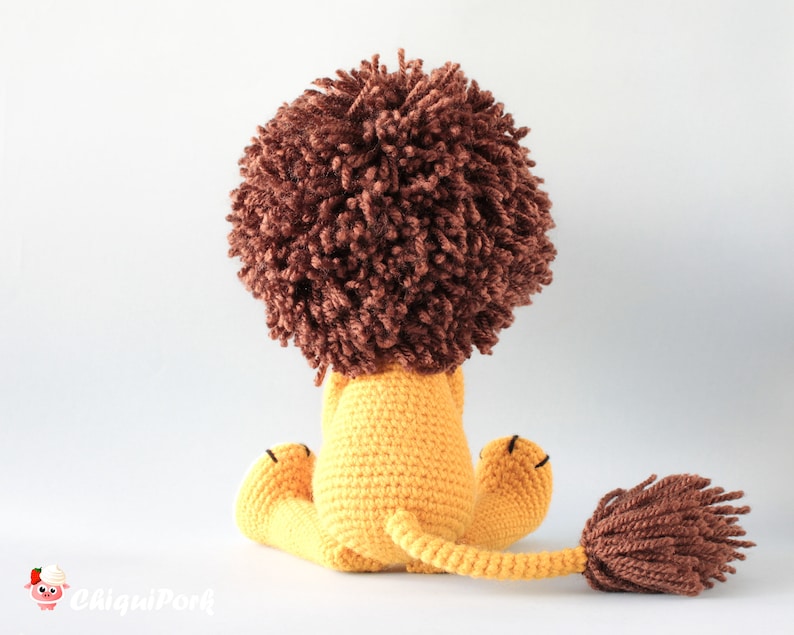 Crochet lion pattern Amigurumi lion pattern pdf tutorial TYRION the lion image 5