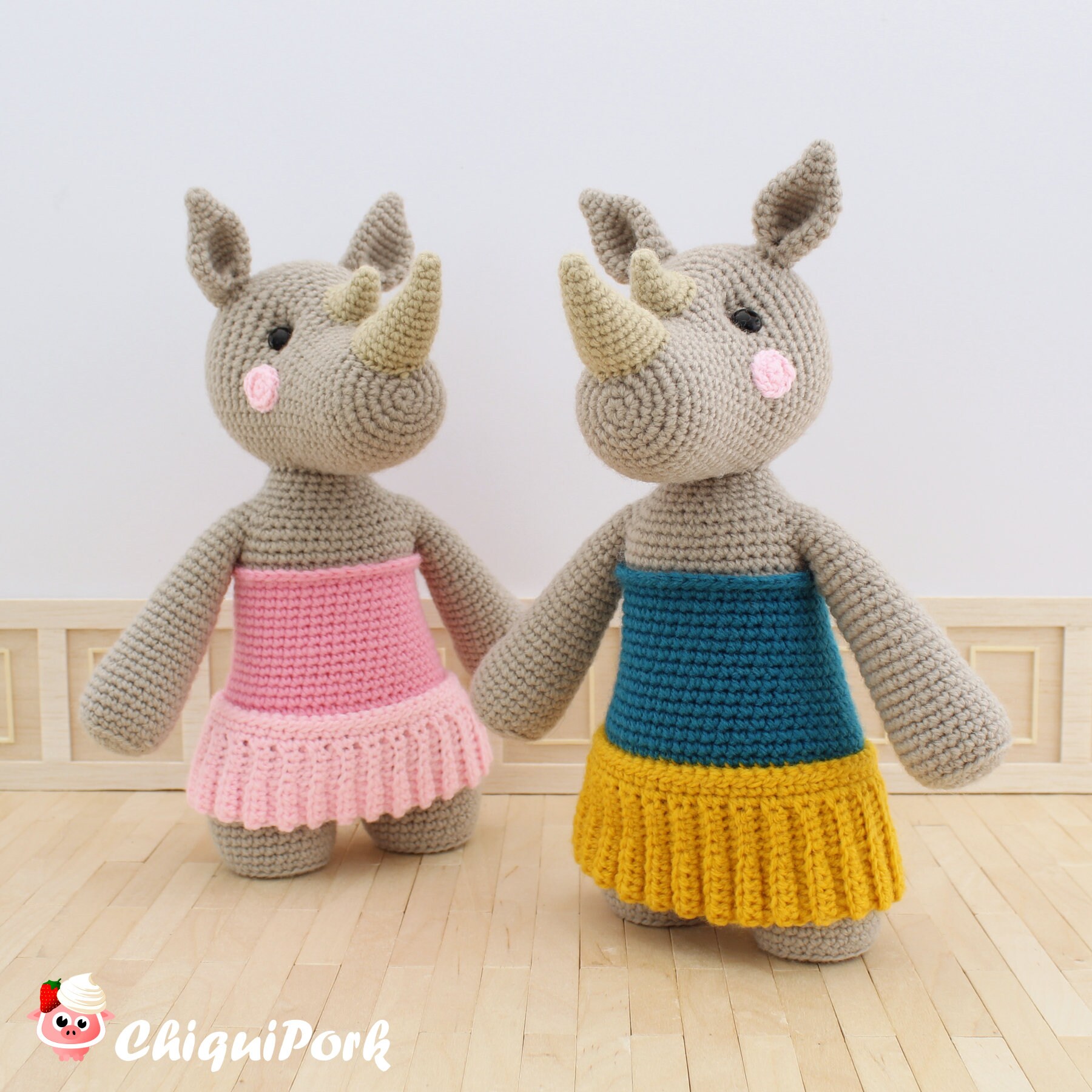 Amigurumi Pattern Rhino Crochet PATTERN Amigurumi Pdf Tutorial