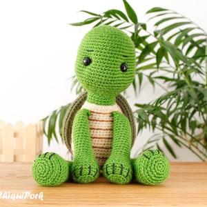 Crochet Turtle pattern Amigurumi Turtle pattern pdf tutorial Willy the turtle image 3