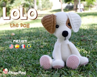 Crochet Dog PATTERN Amigurumi Dog pattern Crochet puppy pdf tutorial - Lolo the dog