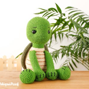 Crochet Turtle pattern Amigurumi Turtle pattern pdf tutorial Willy the turtle image 4