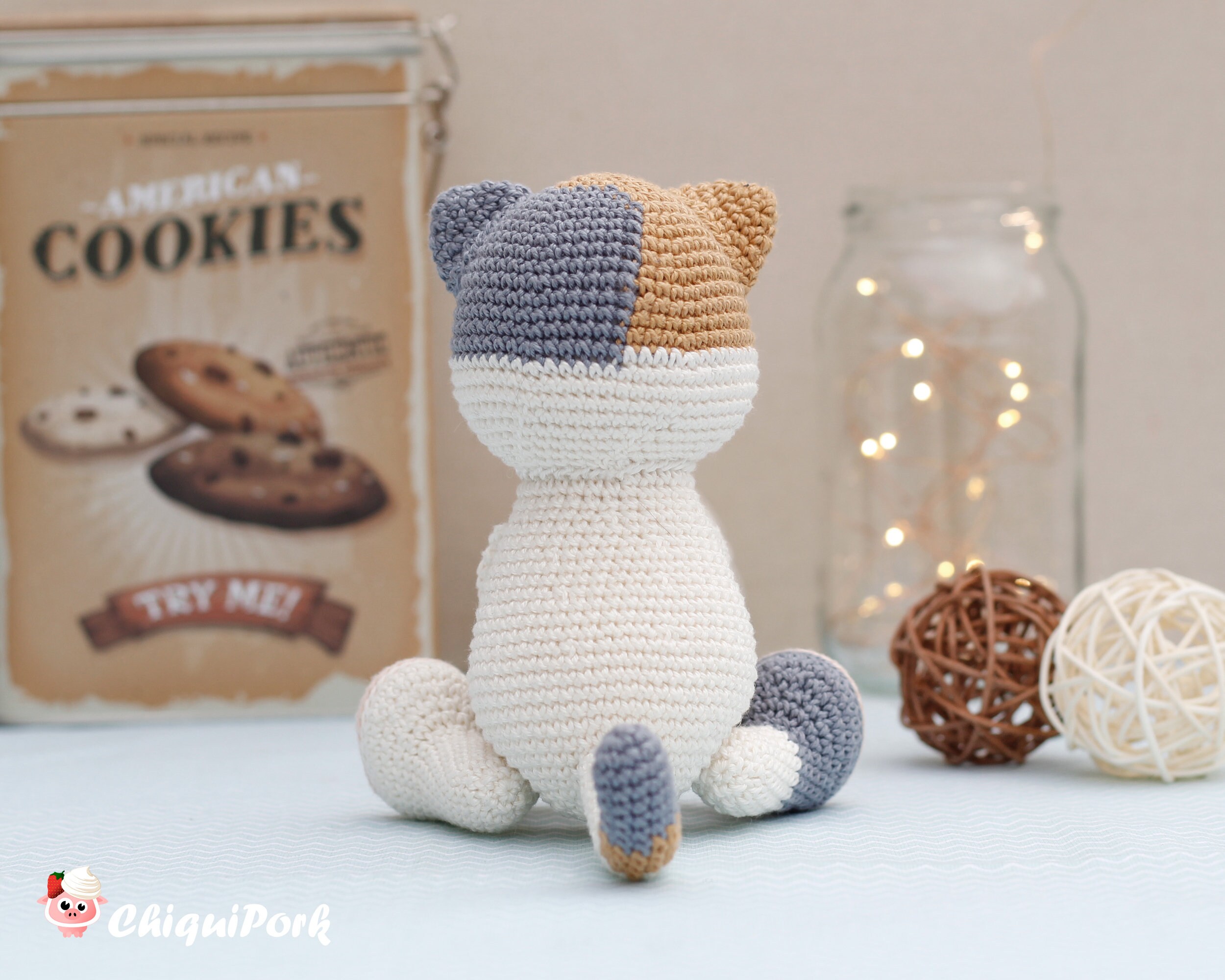 Patrón crochet Gato Amigurumi Gato pdf tutorial Beans el | Etsy México
