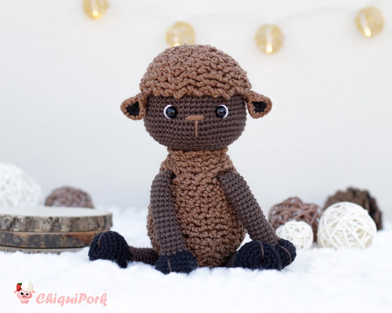 Crochet Lamb Pattern Amigurumi Sheep pattern pdf tutorial Brownie l'agneau image 3