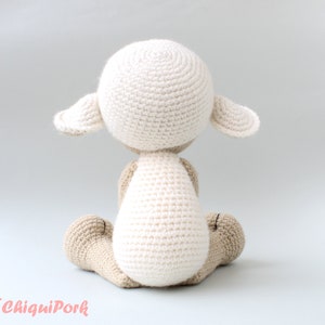 Crochet Sheep PATTERN Amigurumi pdf tutorial LISA the sheep Crochet Lamb pattern image 9