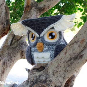 Crochet Owl PATTERN Amigurumi Owl pattern pdf tutorial Eric the Owl image 9