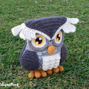 Crochet Owl PATTERN Amigurumi Owl pattern pdf tutorial Eric the Owl image 8