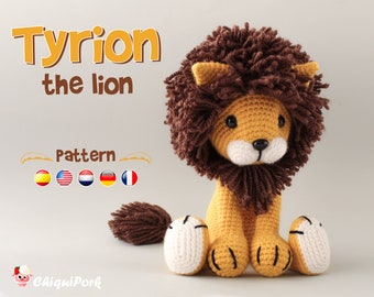 Lion Crochet PATTERN Amigurumi patterns pdf tutorial - TYRION the lion