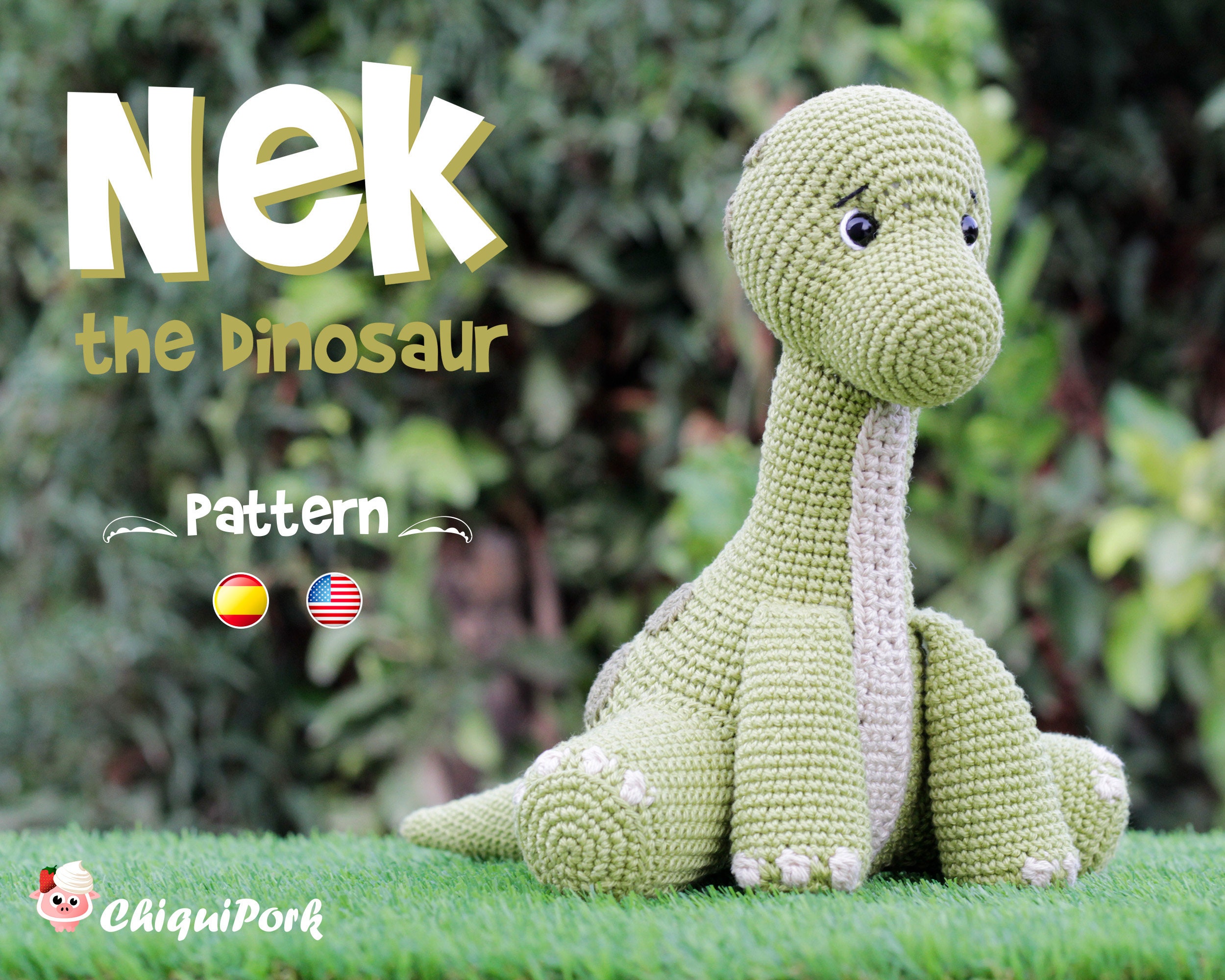 Dinosaurio amigurumi - Etsy México Dinosaurio amigurumi - Etsy México