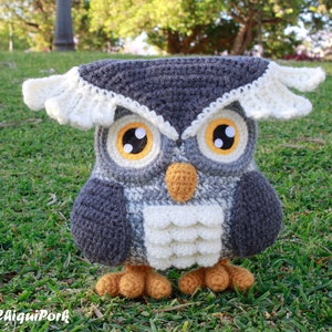 Crochet Owl PATTERN Amigurumi Owl pattern pdf tutorial Eric the Owl image 3
