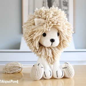 Crochet lion pattern Amigurumi lion pattern pdf tutorial TYRION the lion image 9