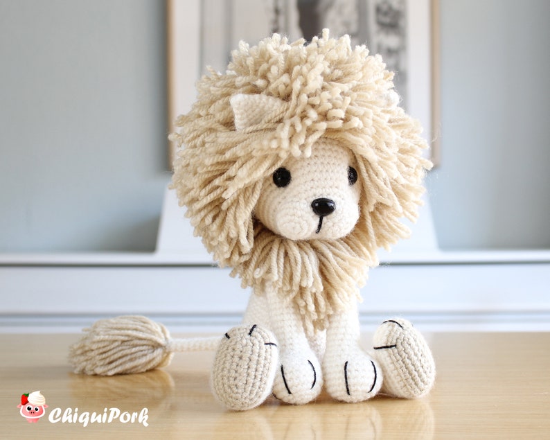 Crochet lion pattern Amigurumi lion pattern pdf tutorial TYRION the lion image 9