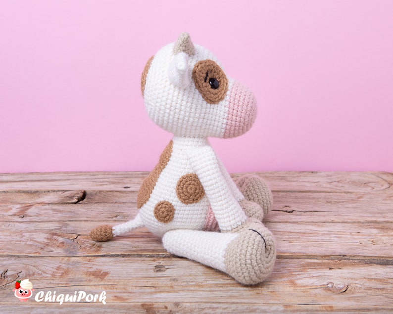 Crochet Cow PATTERN Amigurumi Cow pattern pdf tutorial Betty the cow image 5