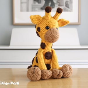 Crochet Giraffe Pattern Amigurumi Giraffe pattern pdf tutorial DOLORES the giraffe image 5