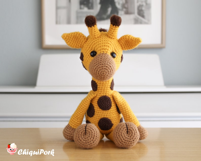 Crochet Giraffe Pattern Amigurumi Giraffe pattern pdf tutorial DOLORES the giraffe image 3