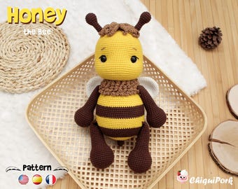 ミツバチのアン - かぎ針編みチュートリアル (フランス語/英語