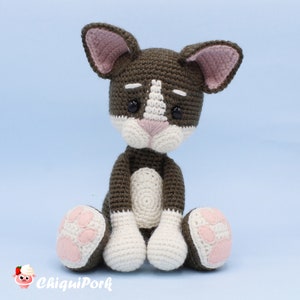 Amigurumi Cat PATTERN Cat crochet pattern pdf tutorial Tom the Cat image 9