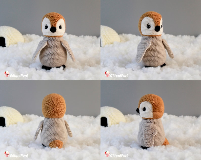 Crochet Penguin PATTERN Amigurumi Penguin pattern pdf tutorial Olaf the penguin image 10