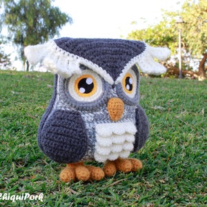 Crochet Owl PATTERN Amigurumi Owl pattern pdf tutorial Eric the Owl image 5