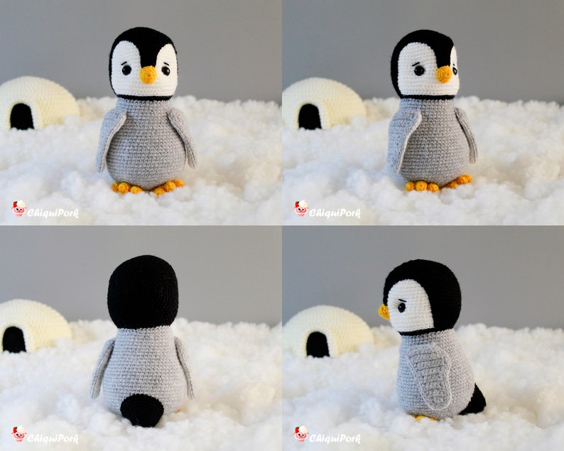 Crochet Penguin PATTERN Amigurumi Penguin pattern pdf tutorial Olaf the penguin image 9