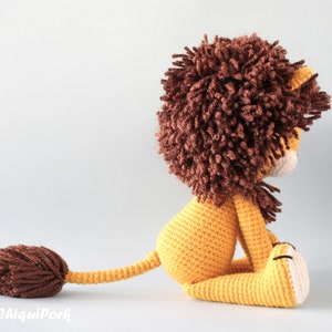 Crochet lion pattern Amigurumi lion pattern pdf tutorial TYRION the lion image 4