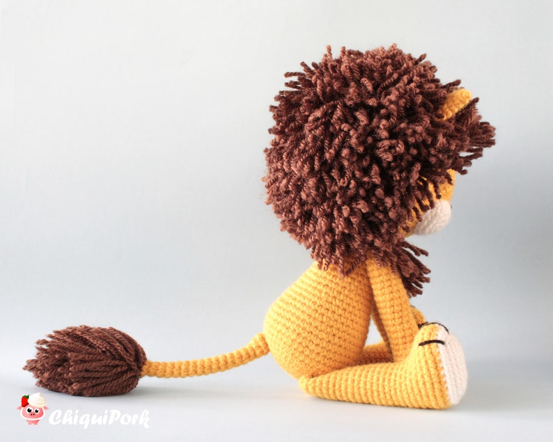 Crochet lion pattern Amigurumi lion pattern pdf tutorial TYRION the lion image 4