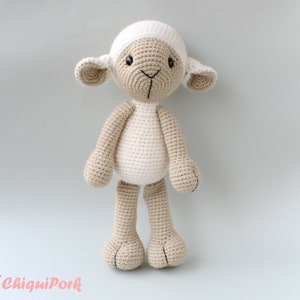 Crochet Sheep PATTERN Amigurumi pdf tutorial LISA the sheep Crochet Lamb pattern image 10