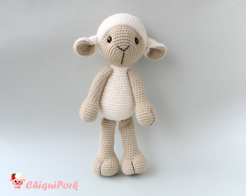 Crochet Sheep PATTERN Amigurumi pdf tutorial LISA the sheep Crochet Lamb pattern image 10