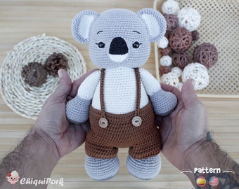 Koala Crochet Pattern, Koala Amigurumi pattern pdf tutorial