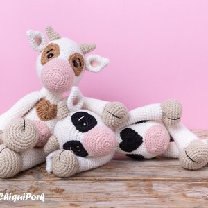 Crochet Cow PATTERN Amigurumi Cow pattern pdf tutorial Betty the cow image 9