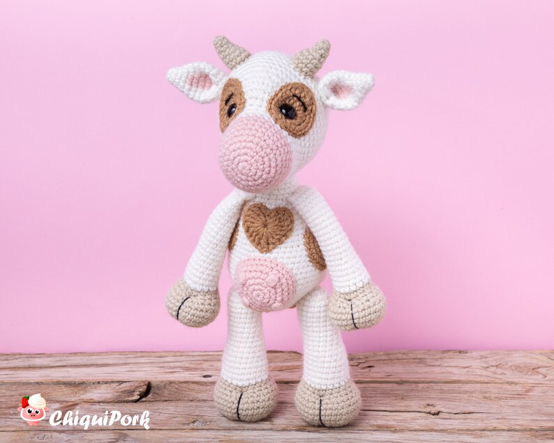 Crochet Cow PATTERN Amigurumi Cow pattern pdf tutorial Betty the cow image 8