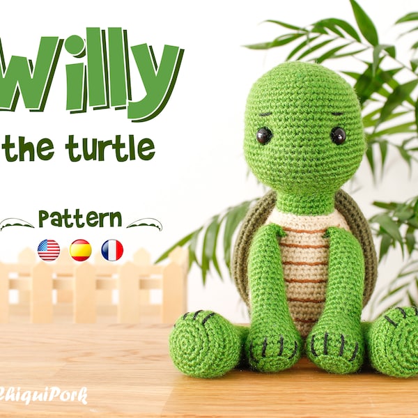 Gehaakt Schildpadpatroon Amigurumi Schildpadpatroon pdf tutorial - Willy de schildpad