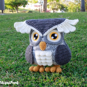 Crochet Owl PATTERN Amigurumi Owl pattern pdf tutorial Eric the Owl image 4