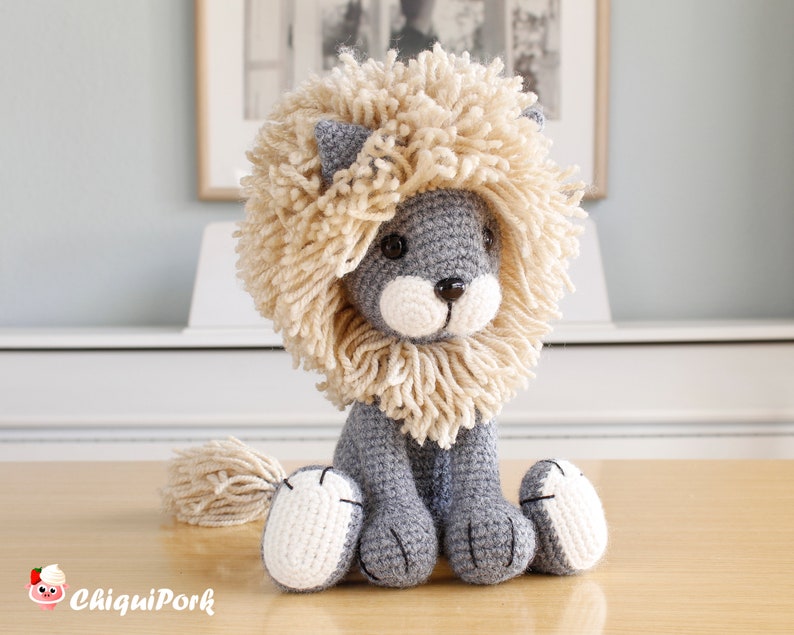 Crochet lion pattern Amigurumi lion pattern pdf tutorial TYRION the lion image 8