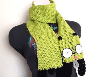 Crochet Invader Zim Gir Scarf
