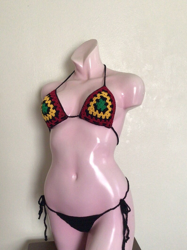 Custom Crochet Triangle Bikini Crochet Bikini Set Crochet Etsy