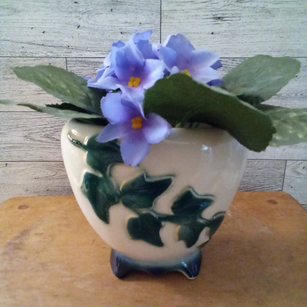 Vintage Royal Copley Ivy Pottery Vase, Midcentury Modern, Boho, Grand Millennial, Mothers Day,Spring Decor,Summer Decor,Planter