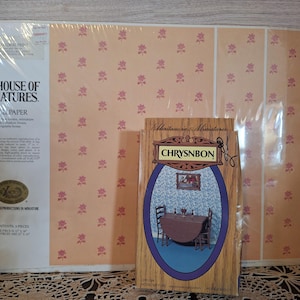 Vintg. Doll House Minatures Set, Doll House Decor, Doll House Wallpaper, Doll House Furniture, Vintg Toys