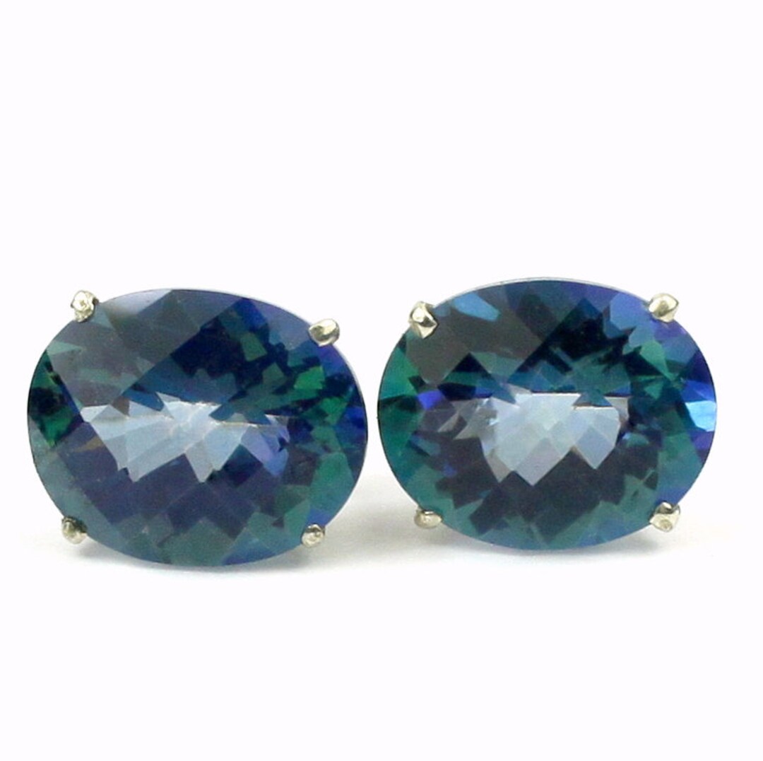 Neptune Garden Topaz 925 Sterling Silver Post Earrings SE102 Etsy