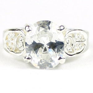 Cubic Zirconia, 925 Sterling Silver Ladies Ring, SR369