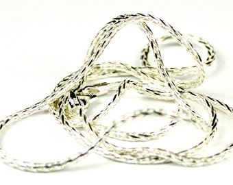 Wheat Chain, 925 Sterling Silver Diamond Cut , 1.75mm