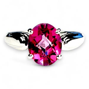 Pure Pink Topaz, 925 Sterling Silver Ring, SR058