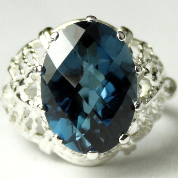 London Blue Topas, 925 Sterling Silberring SR260