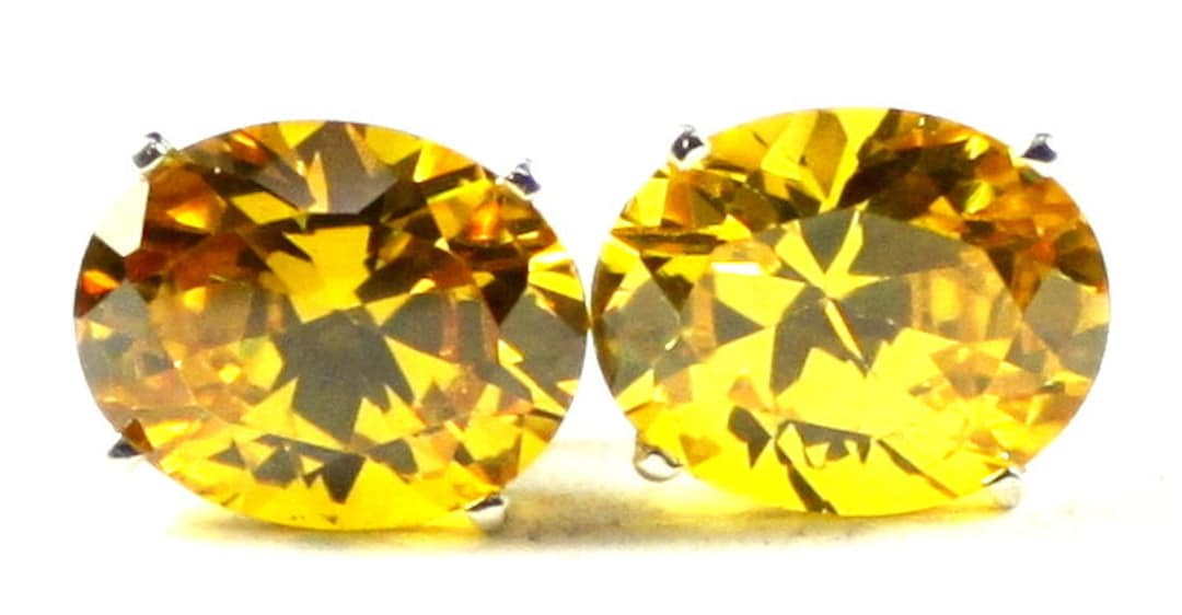 [ New Arrivals ] 925シルバー ピアス(Yellow-CZ) Amazon.com: Yellow Gold Plated 925 Sterling Silver Unisex