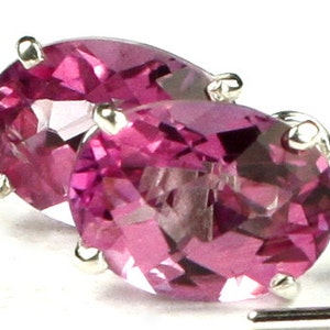 Pure Pink Topaz, 925 Sterling Silver Threader Earrings, SE003
