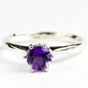 Amethyst, 925 Sterling Silver Ladies Ring, SR311