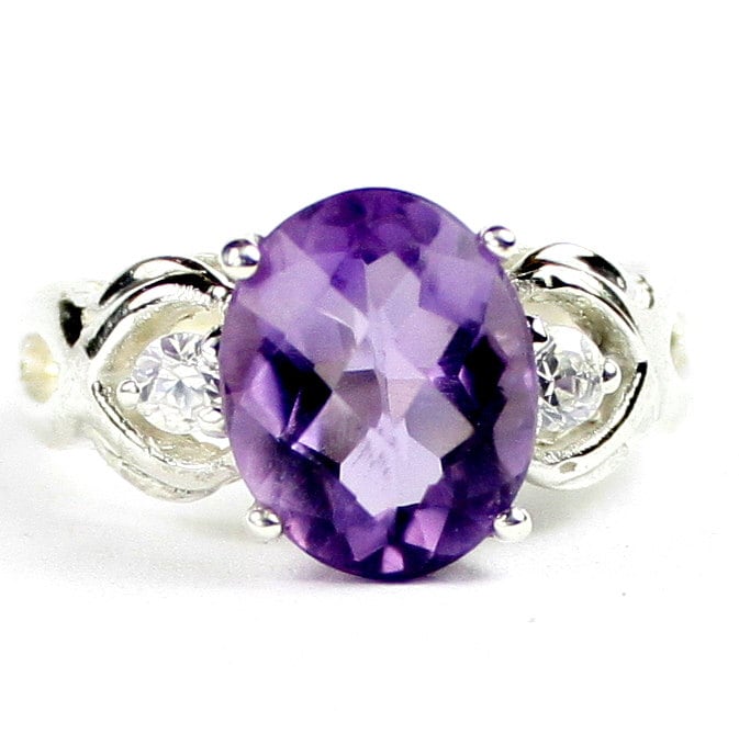 Natural Raw Amethyst Handcrafted Women Jewelry RSR23 925 Sterling Silver Ring Natural Raw Amethyst Handcrafted Women Jewelry RSR23 925 Sterling Silver Ring