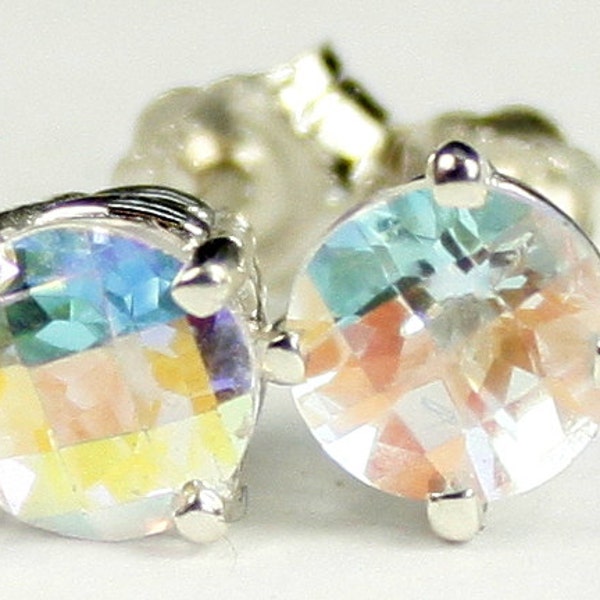 Mercury Mist Topaz, 925 Sterling Silver Post Earrings, SE012