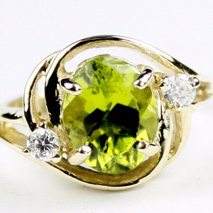 Manchurian Peridot, 10KY Gold Ring, R021