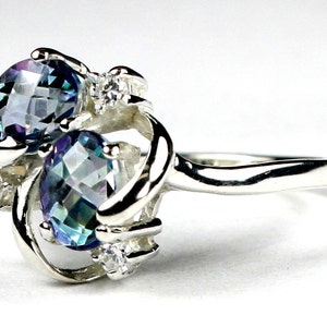 Neptune Garden Topaz, 925 Sterling Silver Ladies Ring, SR016 image 2